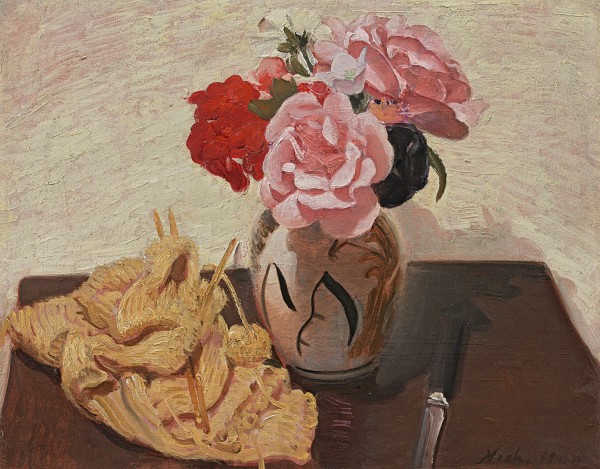 Roses and knitting