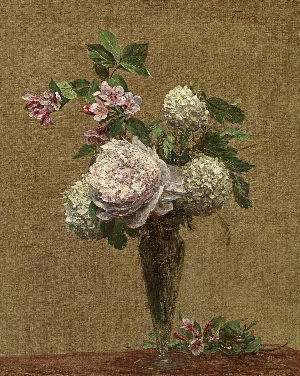 Pivoines et boules de neige