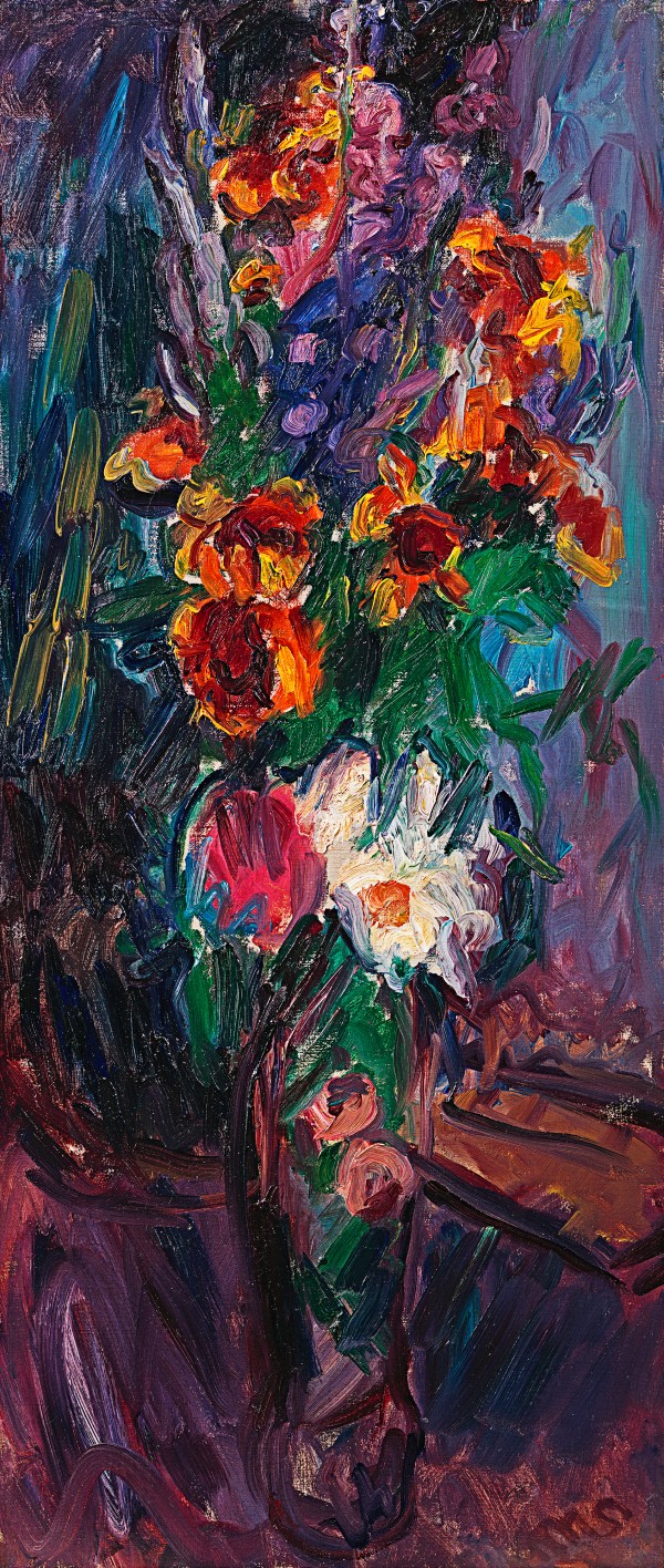 Mixed flowers in a vase