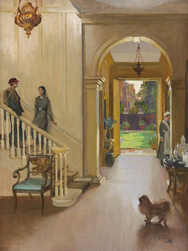 The hall, Argyll House - a summer day