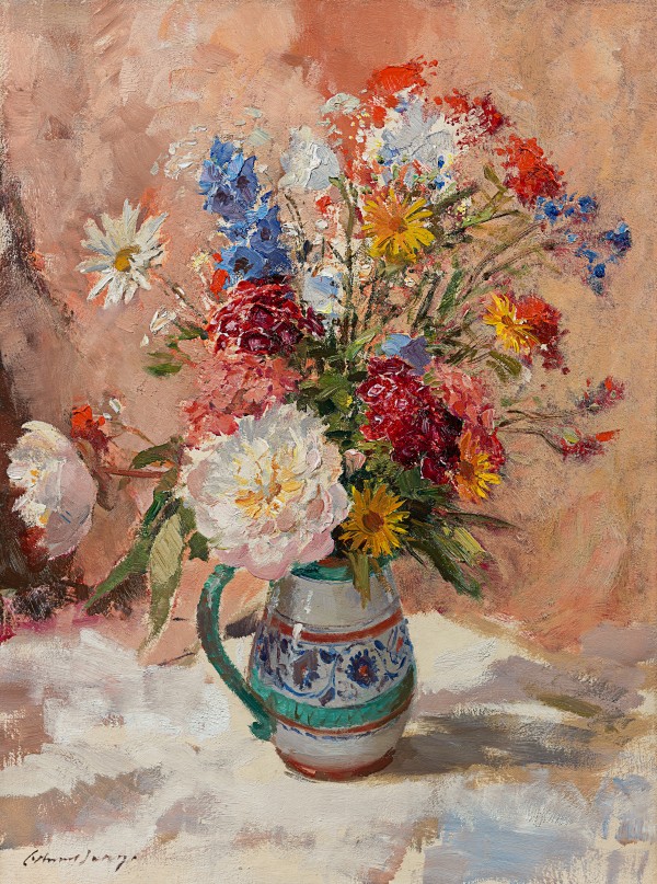 Flowers in an Italian Jug
